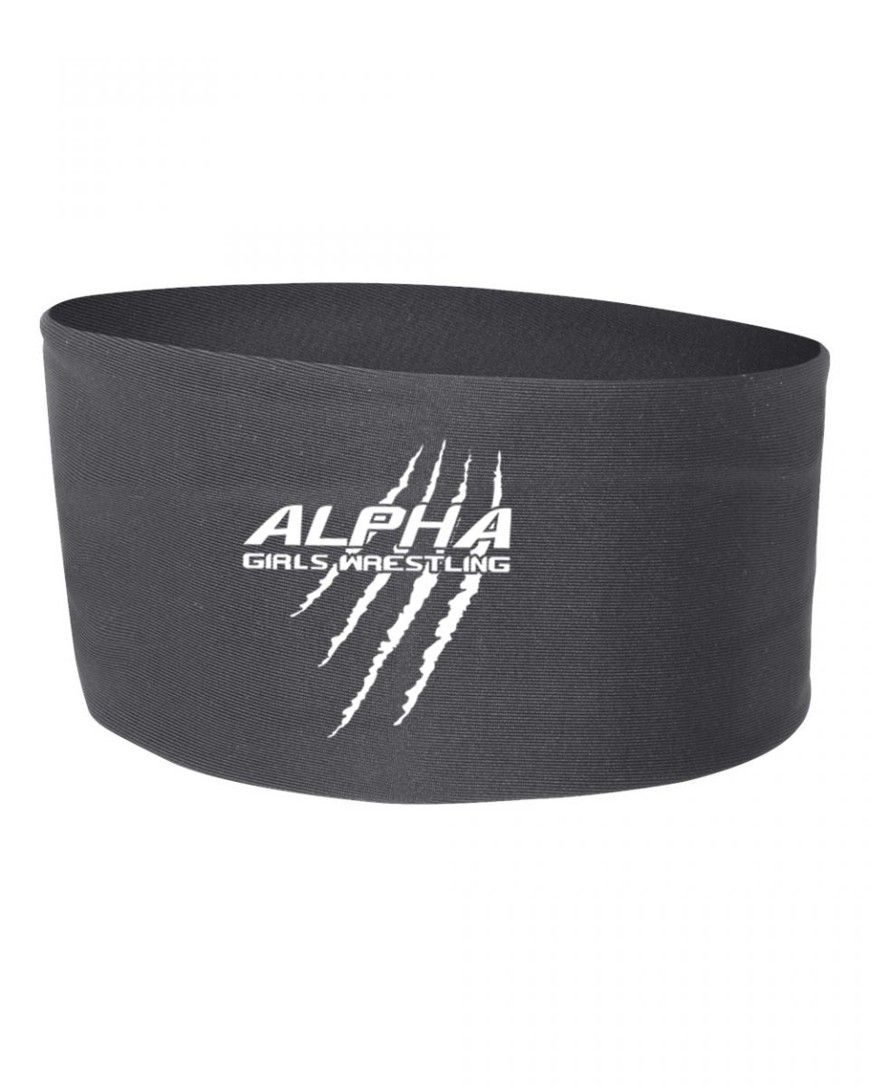 Badger Wide Headband with Alpha Girls logo