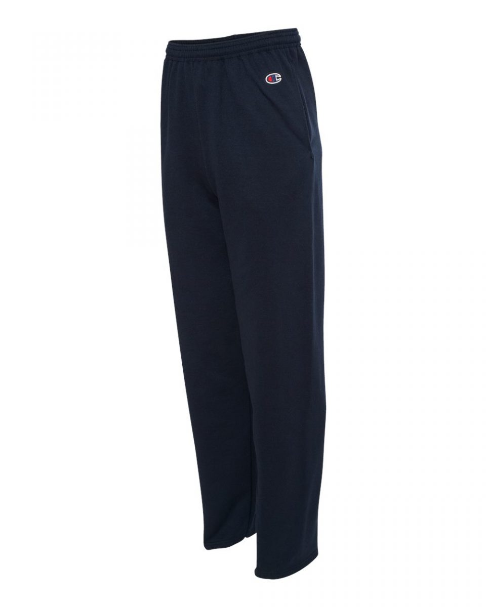 Champion Open Bottom Sweatpants with pockets