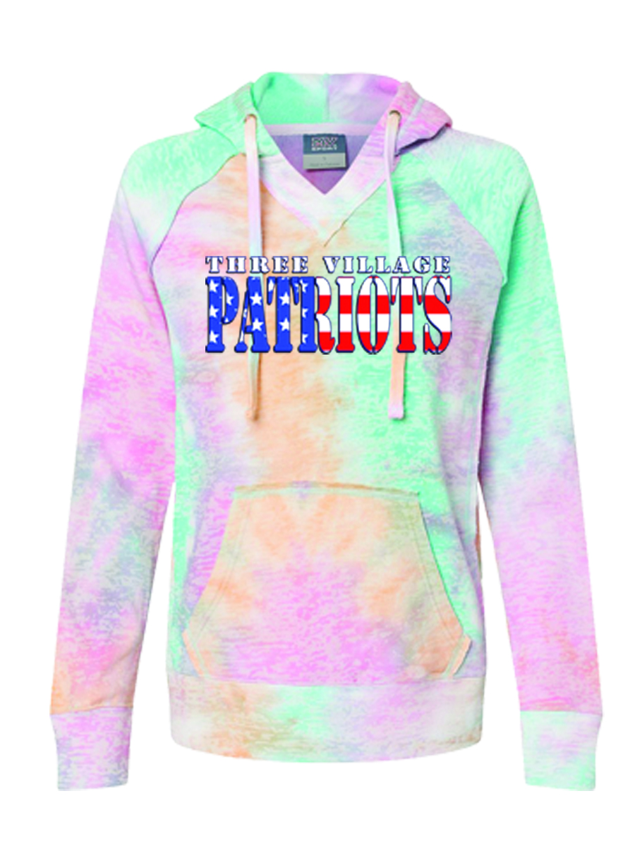Courtney Burnout Hoodie with Patriots Logo