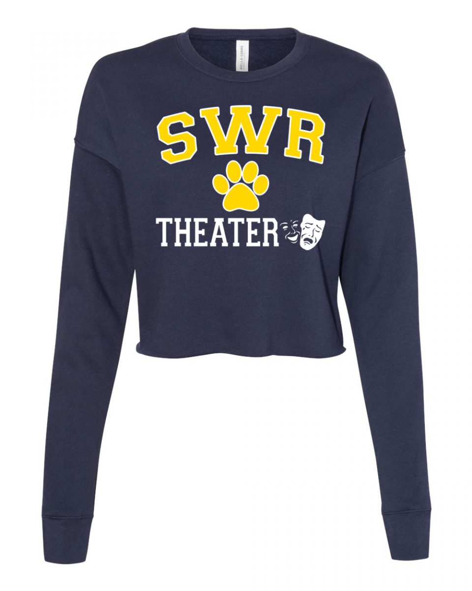 Women's cropped crew fleece