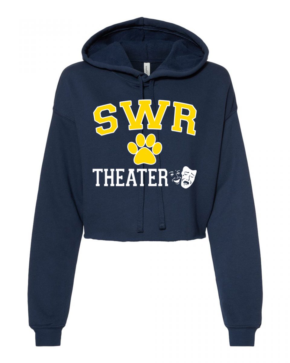 Women's cropped hooded fleece