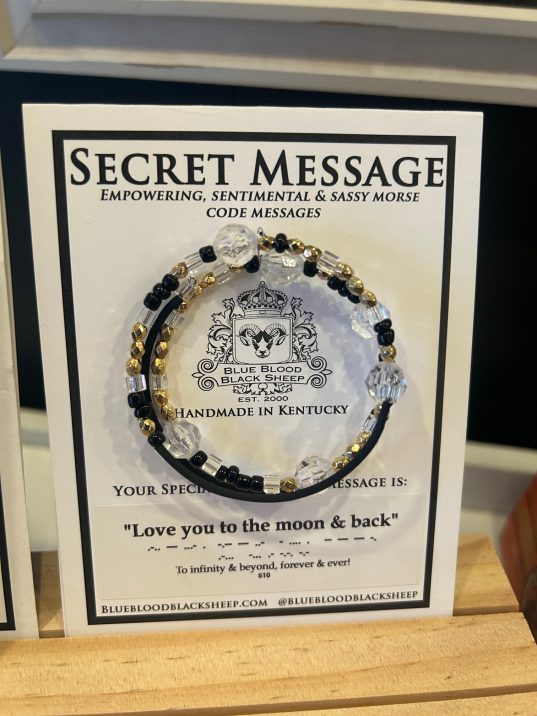 Morse Code Bracelet - Love you to the Moon and Back - Image 4