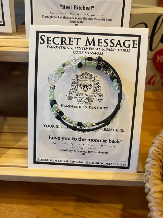 Morse Code Bracelet - Love you to the Moon and Back - Image 2