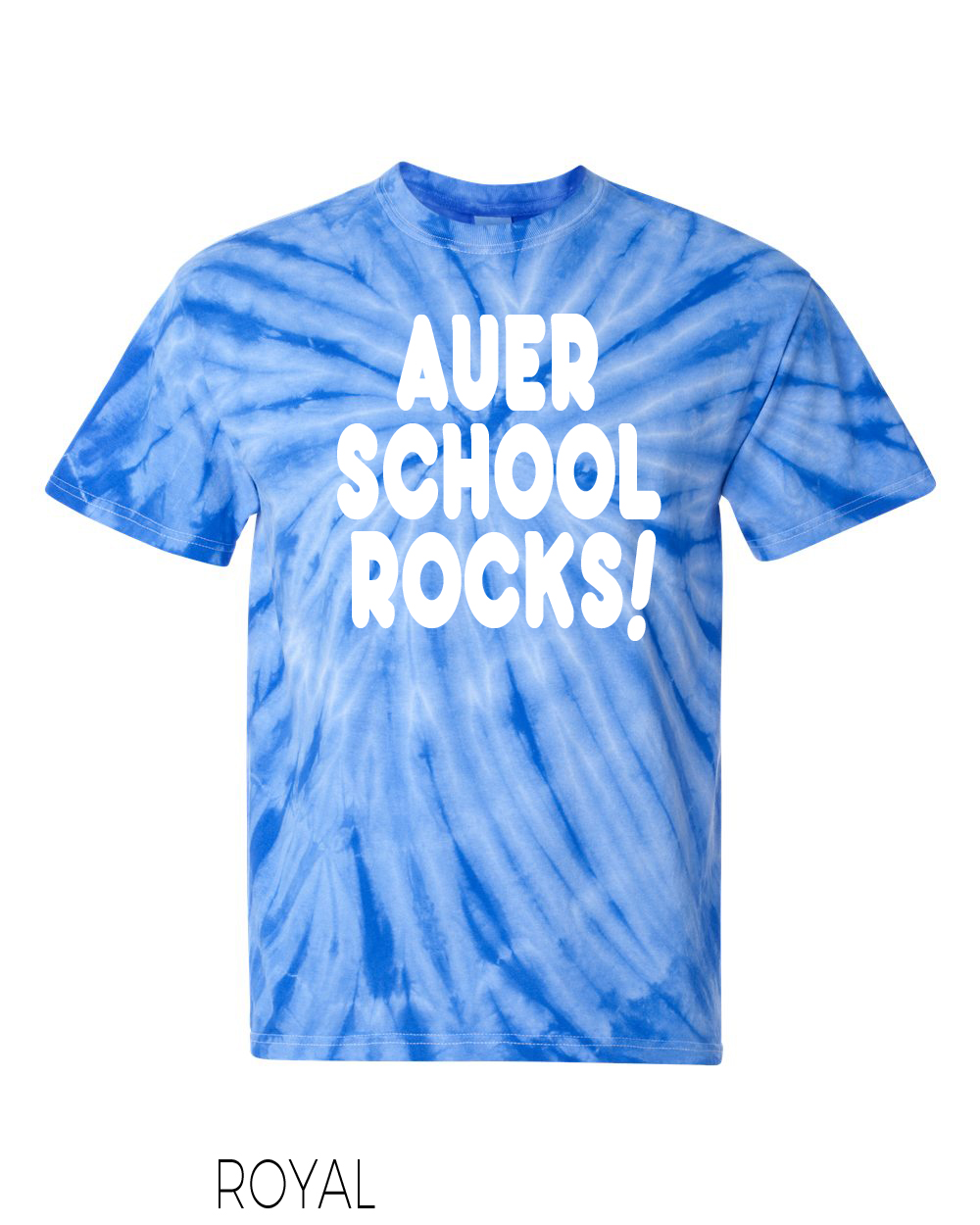 Auer School Rocks Tie Dye Tee